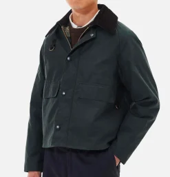 BARBOUR Veste Spey Wax Jacket Sage< Blousons & Manteaux