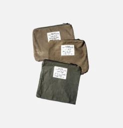 PUEBCO Vintage Material Pouch Olive< Petite Maroquinerie