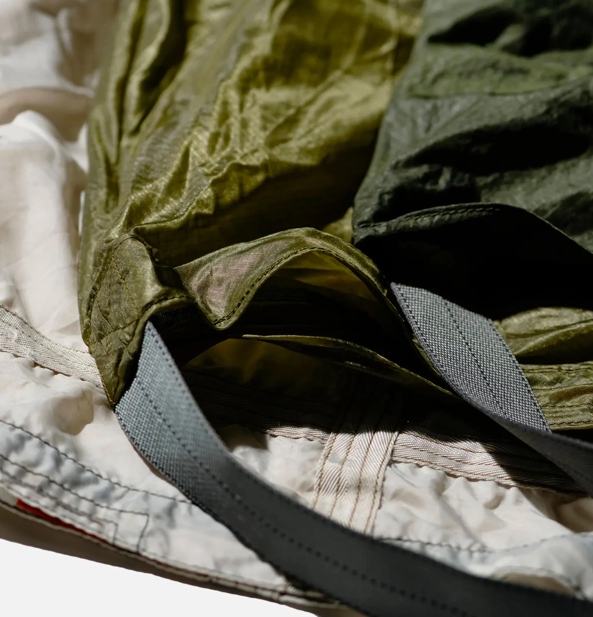 PUEBCO Vintage Parachute Light Bag Olive< Tote-bags