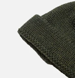 UNIVERSAL WORKS Watch Cap Beanie Wool Olive< Gants • Bonnets • Echarpes