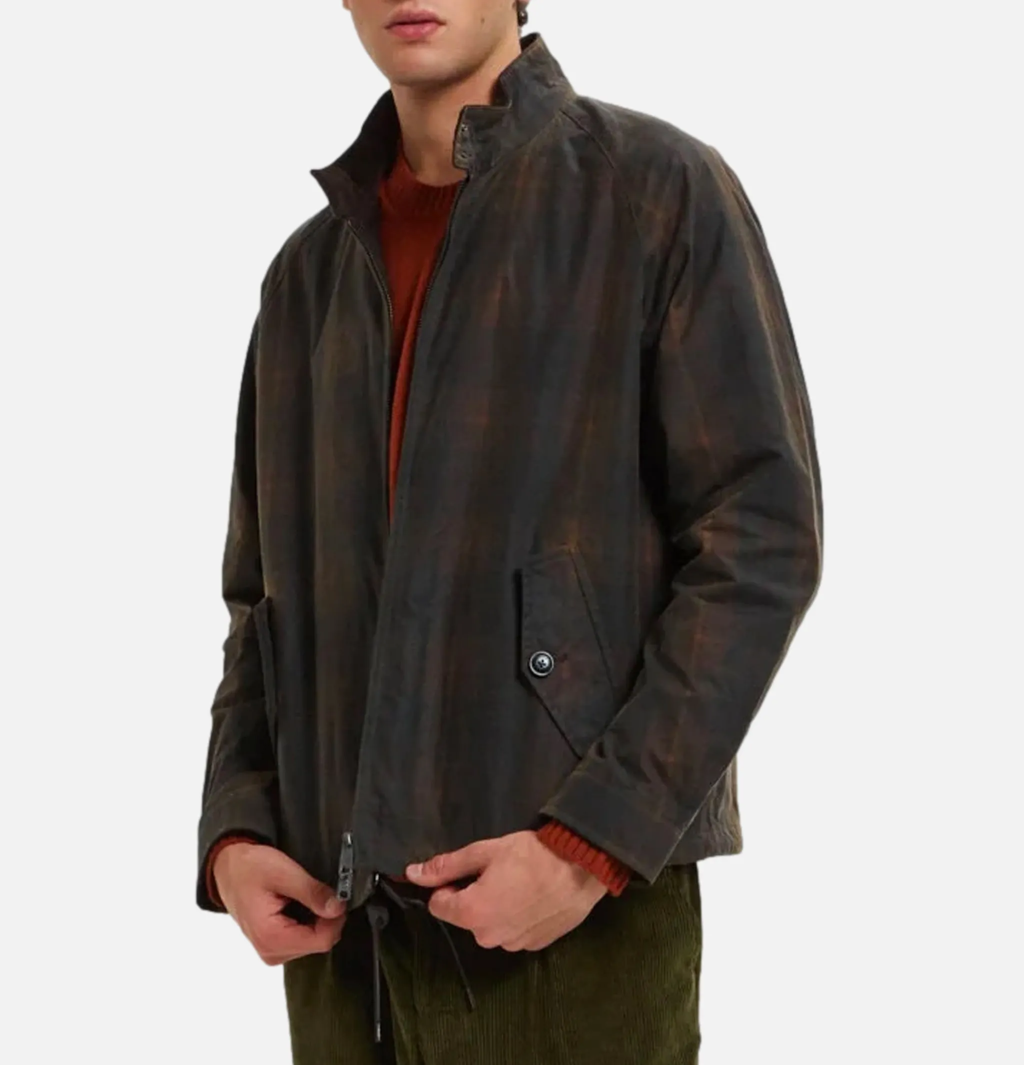 BARACUTA Wax Pattern G4 Brown Check< Vestes