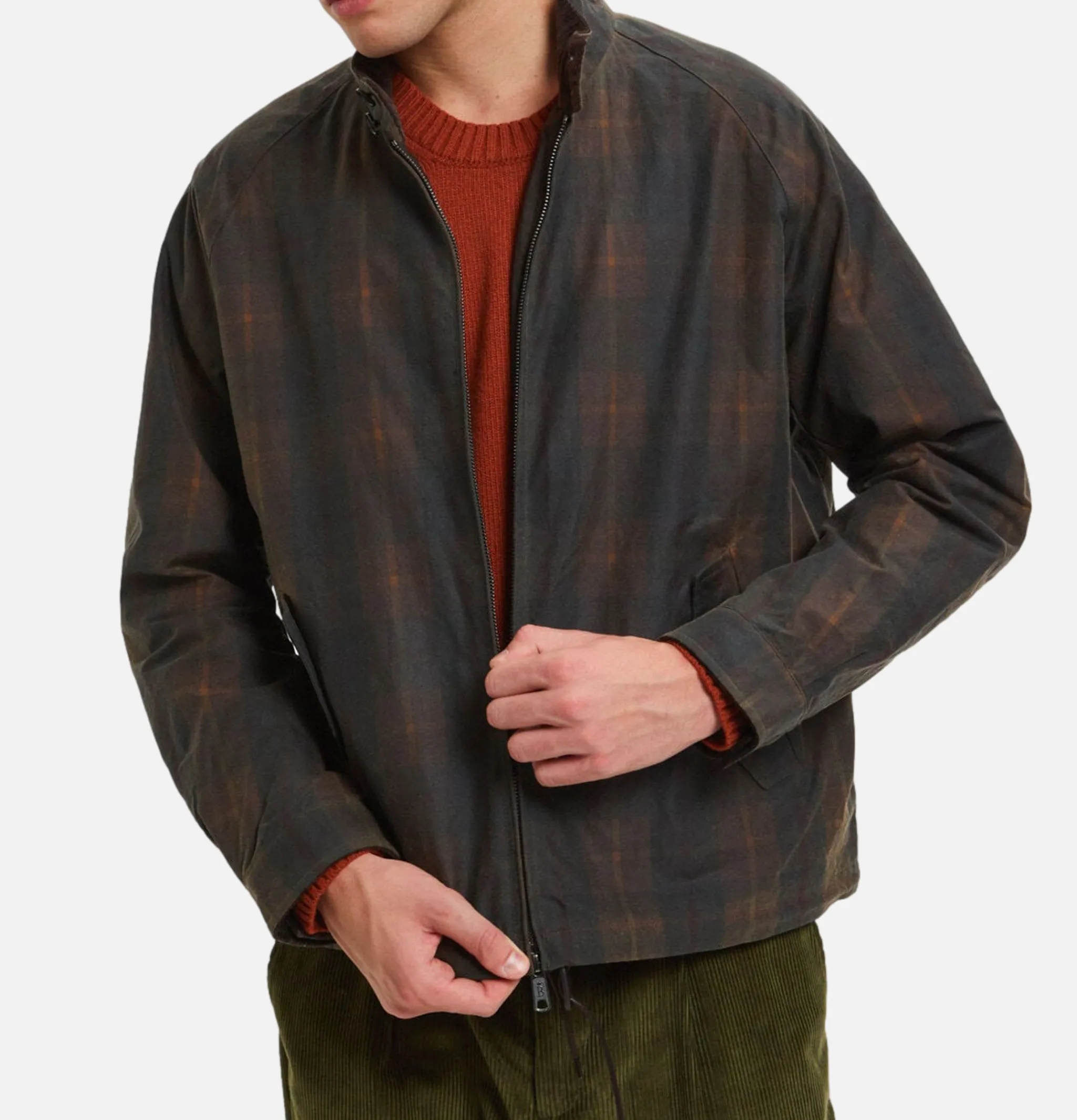BARACUTA Wax Pattern G4 Brown Check< Vestes