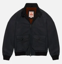 BARACUTA Waxed G9 Af Pocket Dark Navy< Vestes