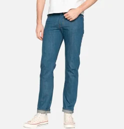 NAKED & FAMOUS Weird Guy Oceans Edge Selvedge< Jeans