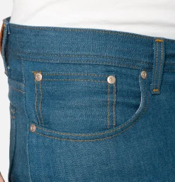 NAKED & FAMOUS Weird Guy Oceans Edge Selvedge< Jeans