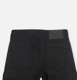 NAKED & FAMOUS Weird Guy Solid Black Selvedge< Jeans
