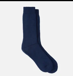 BARBOUR Wellington Calf Socks Navy<Homme Chaussettes