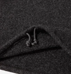 JACKMAN Wool Himo Polo Heather Black< Sweats & Polaires