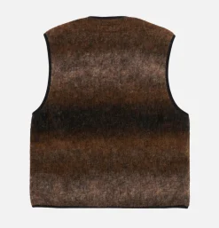 UNIVERSAL WORKS Wool Zip Liner Ombre Brown< Vestes