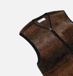 UNIVERSAL WORKS Wool Zip Liner Ombre Brown< Vestes