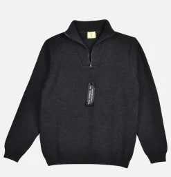 NITTO KNITWEAR Youri Camionneur Anthracite< Pulls & Cardigans