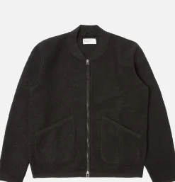 UNIVERSAL WORKS Zip Bomber Wool Black< Vestes